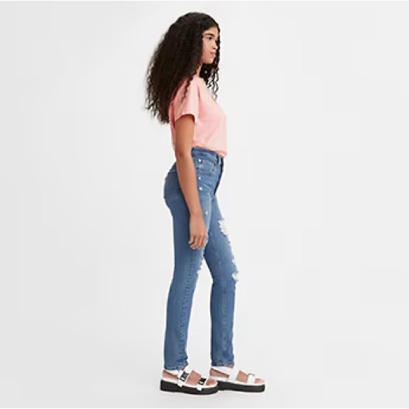 Levi's 501 S Skinny Jeans Indigo Sky - Dark Wash - Picture 4 of 17